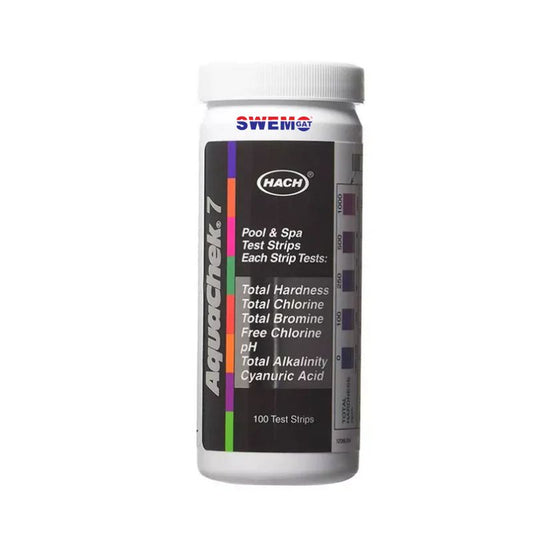 Aquachek Silver Fc,Tc,Ph,Ta,ca,Th (100 test strips) for pool owners &  professionals
