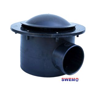Pond Bottom Drain with fish protection-cover