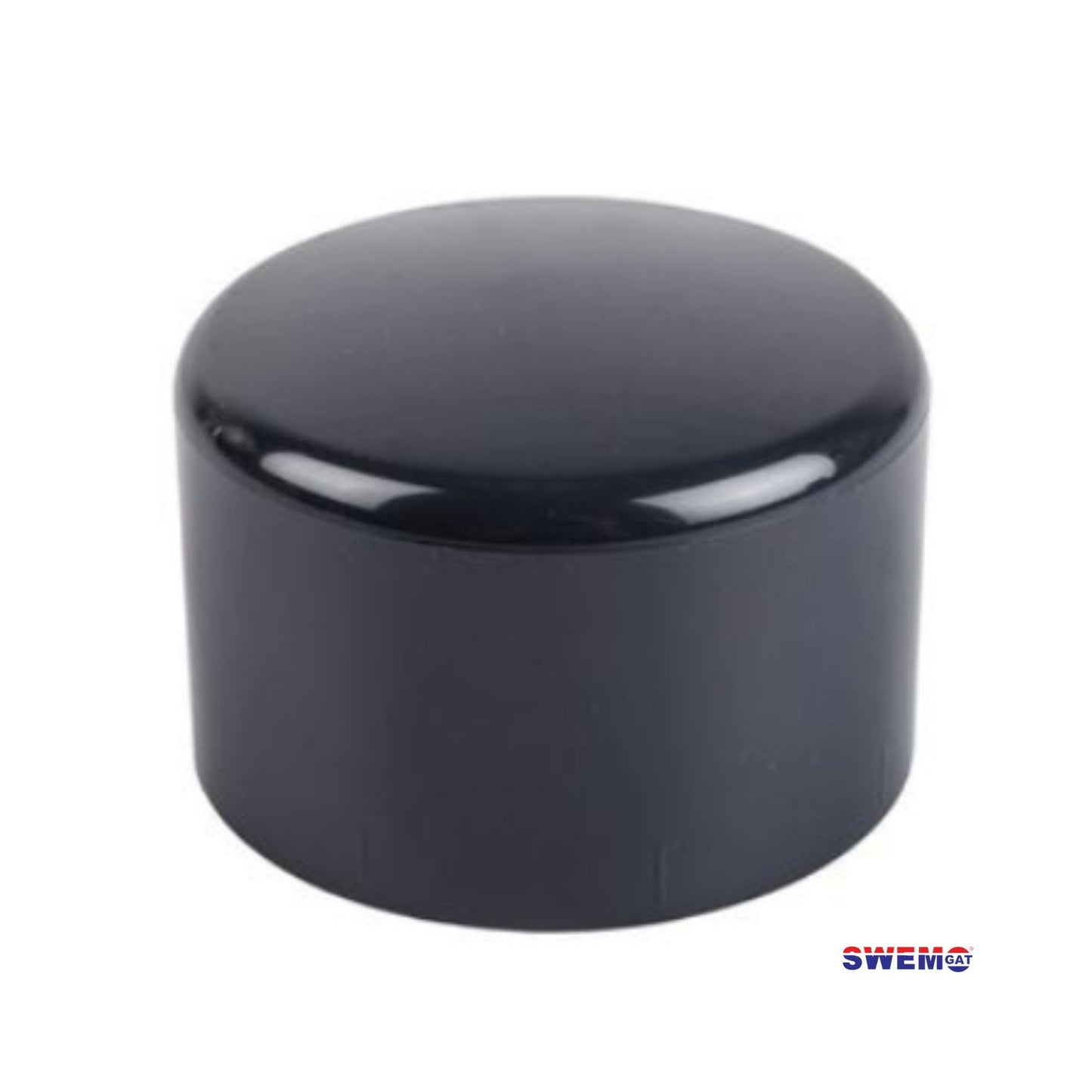 PVC end cap 50mm Black