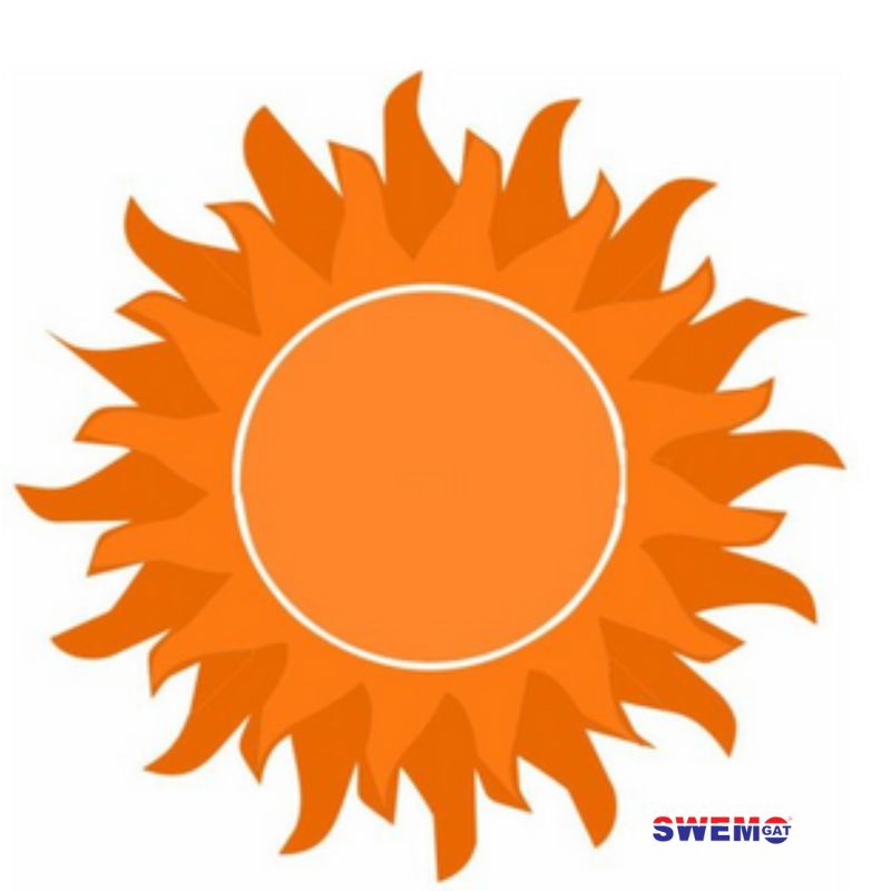 Fibreglass Pool Motif Son 700mm(Printed on tissue paper)