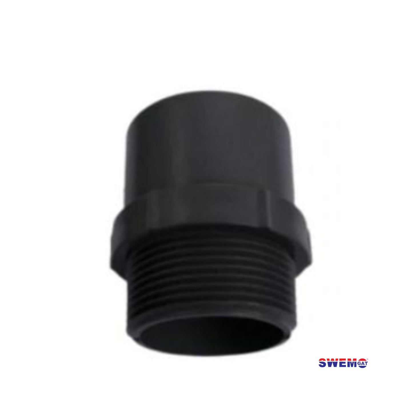 Filter Fitting Adaptor PVC 40mm threaded to Male 50mm glue on