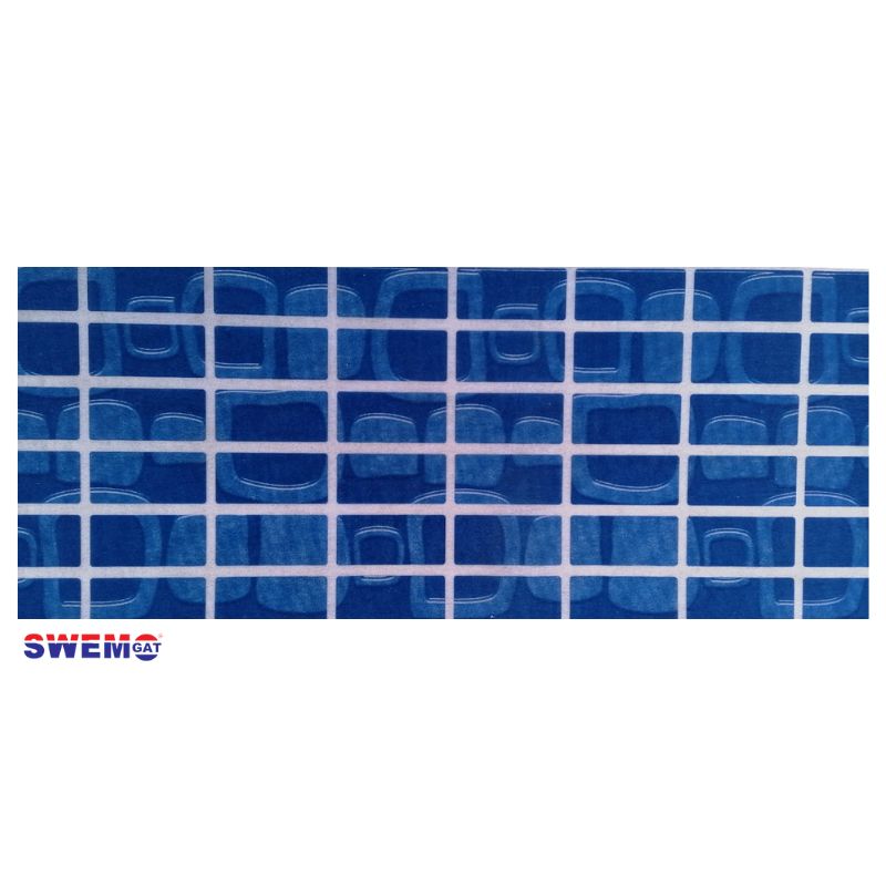 Lunaro Blue Fibreglass Pool Mosaic Tissue Sheet 960mm x 160mm