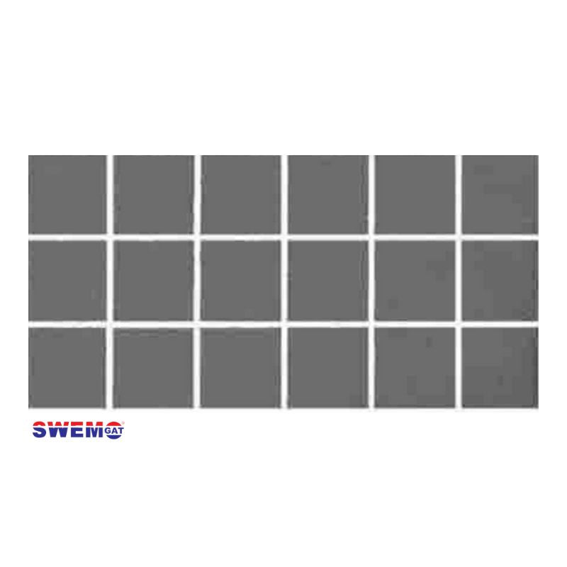 Mist grey tile Fibreglass Pool Mosaic Tissue Sheet 600mm x 150mm
