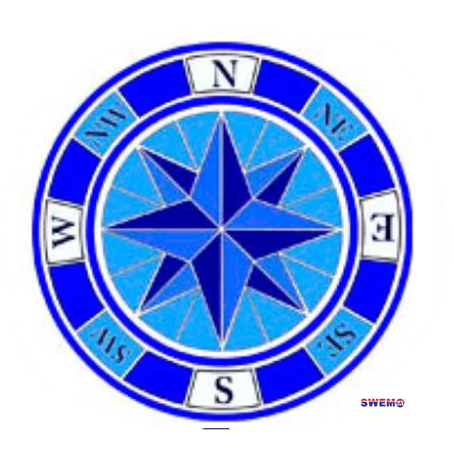 Fibreglass Pool Motif Navigation Compass 850mm (Printed on tissue paper)