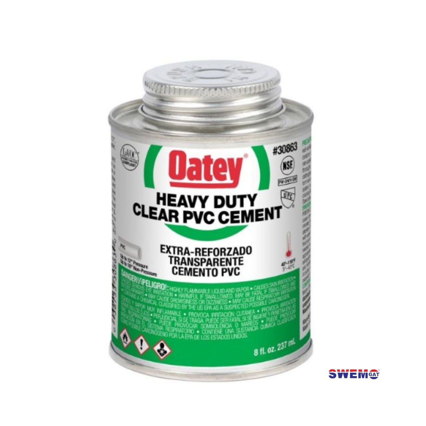 Oatey PVC Glue for swimming pool PVC pipe - 473ml