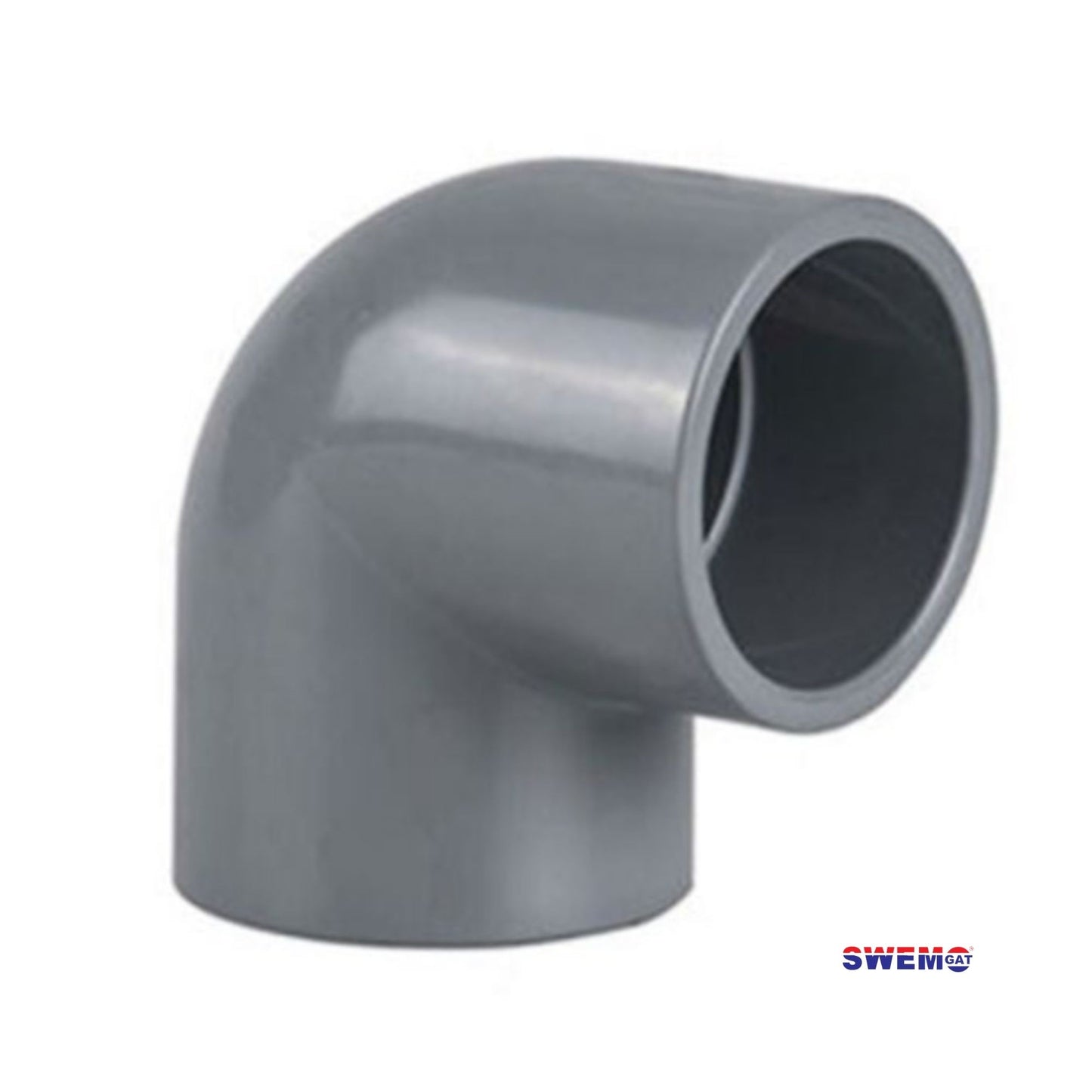 PVC ELBOW 90 deg grey glued