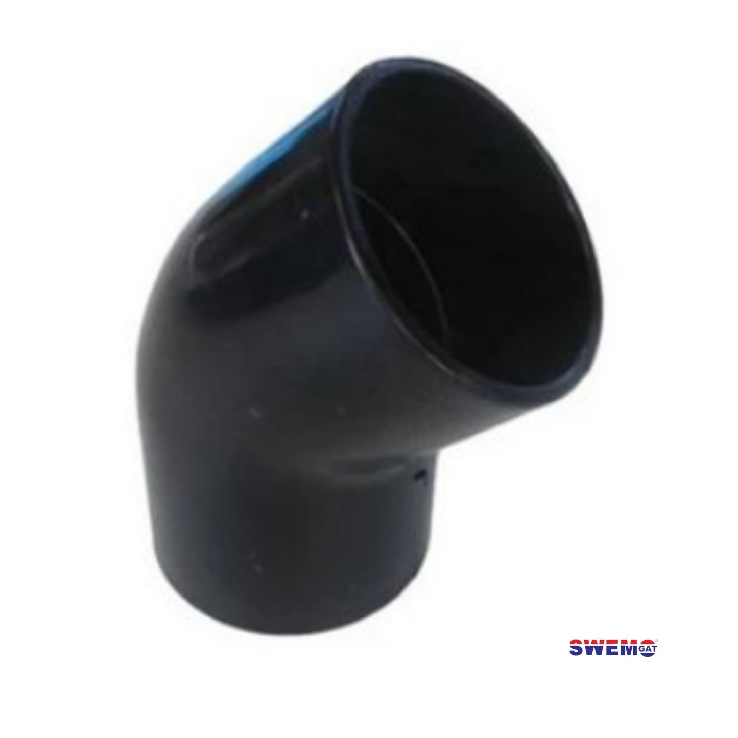 PVC elbow 45 degree 50mm Black