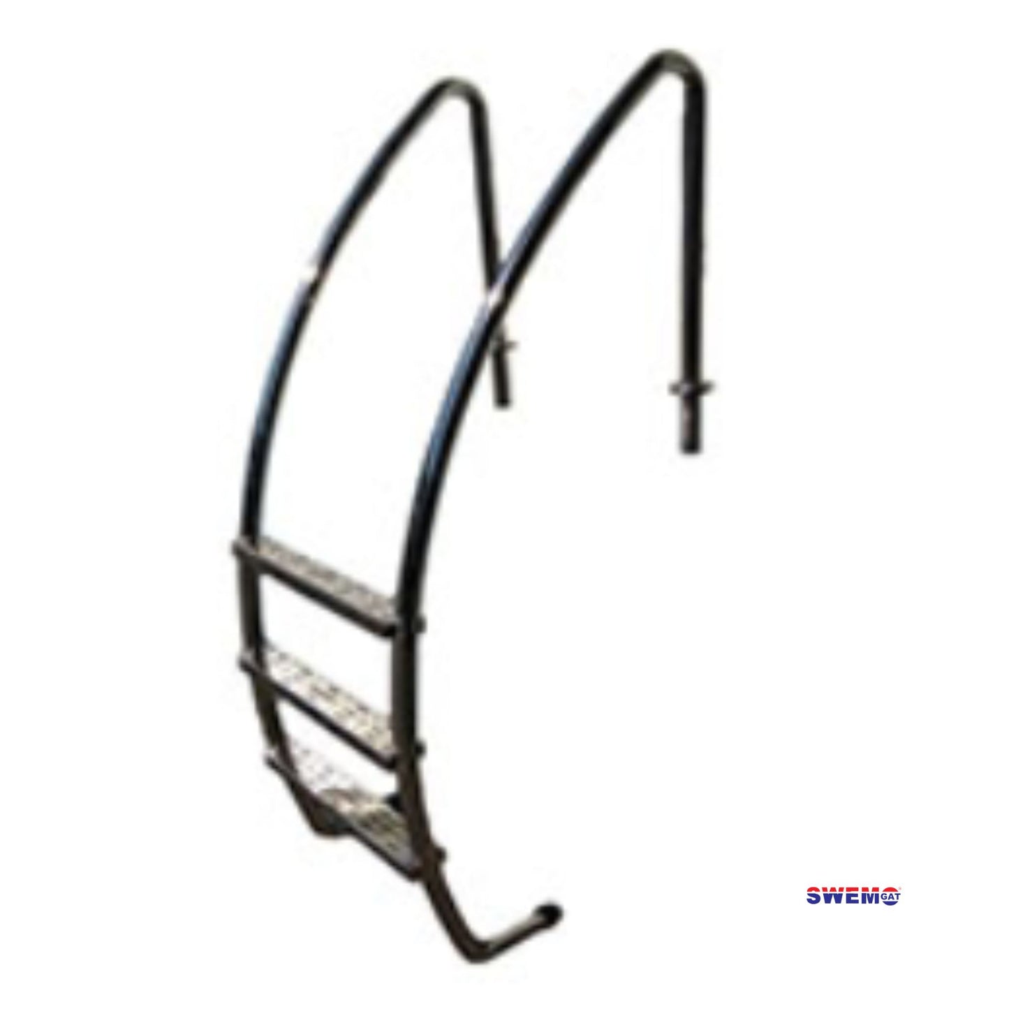 Curve Ladder 3-step stainless steel