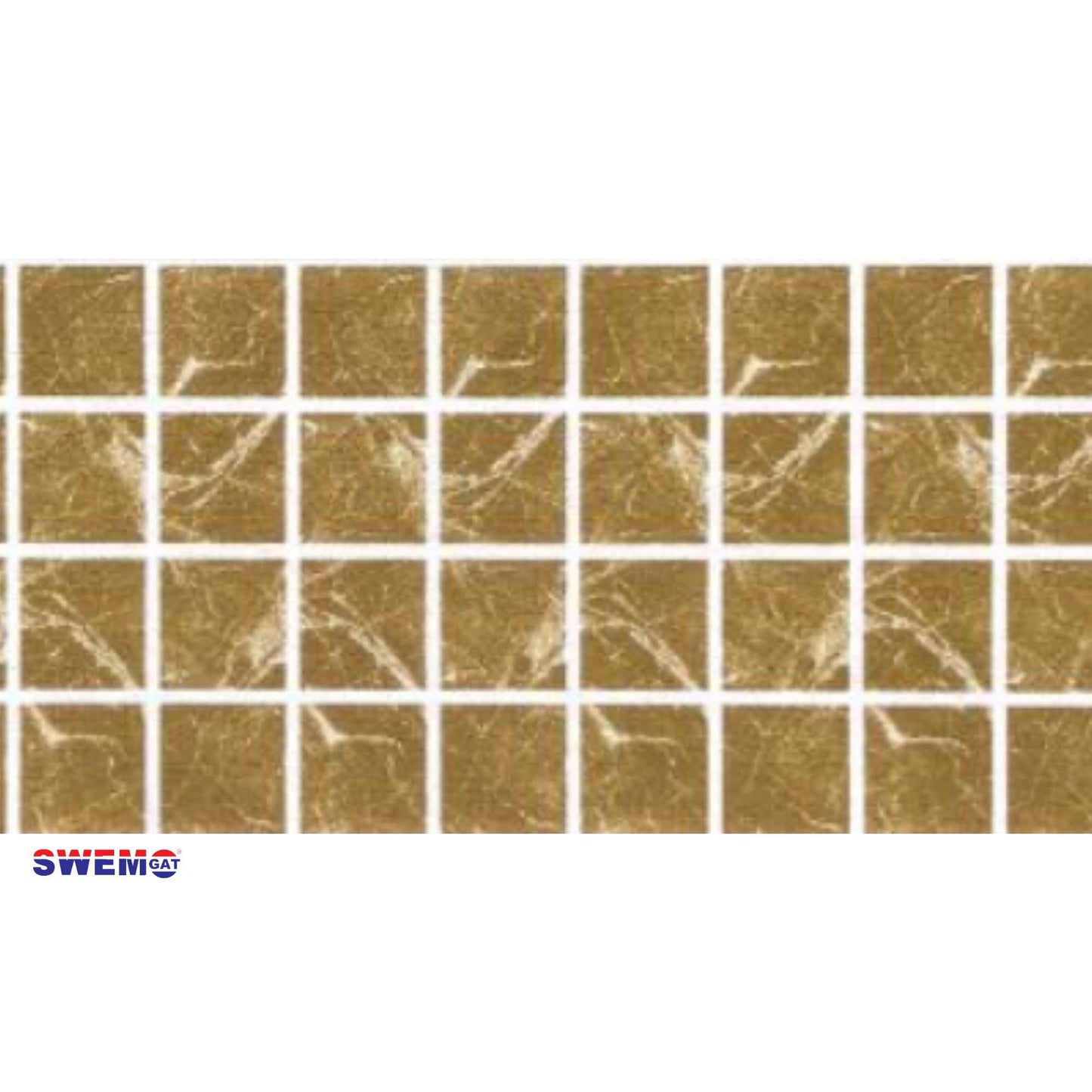 Shattered Silica Caramel Fibreglass Pool Mosaic Tissue Sheet 800mm x 160mm