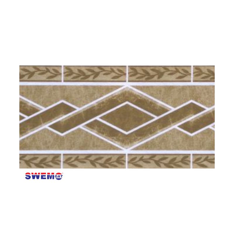Twisting Travertine Caramel Fibreglass Pool Mosaic Tissue Sheet 800mm x160mm