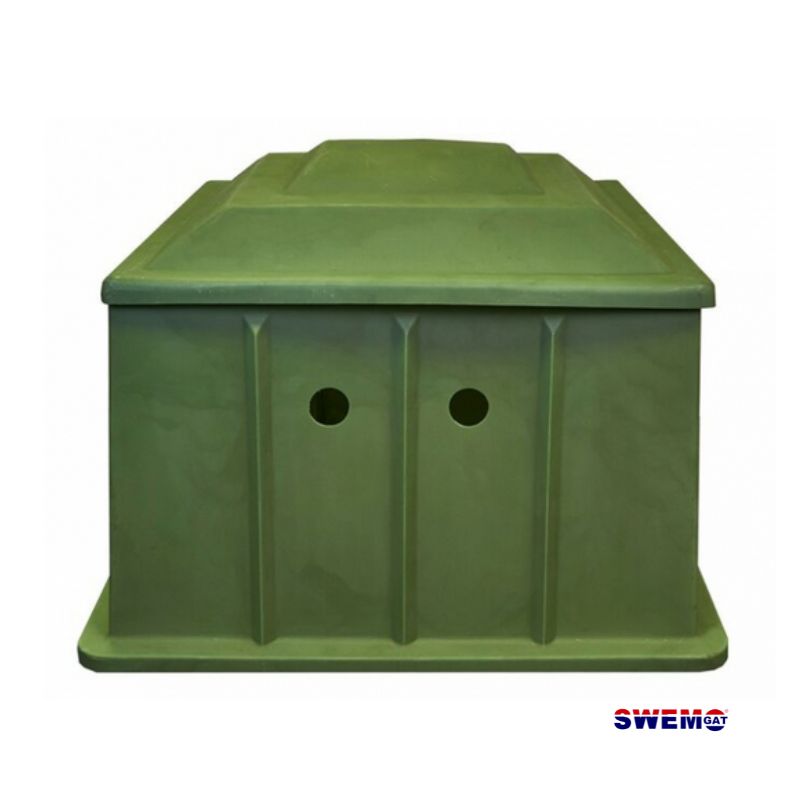 Standard pool pump system housing and lid - 0.9m x 0.9m x 0.7m