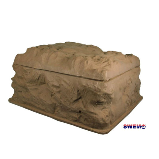 Almost square rock filter box