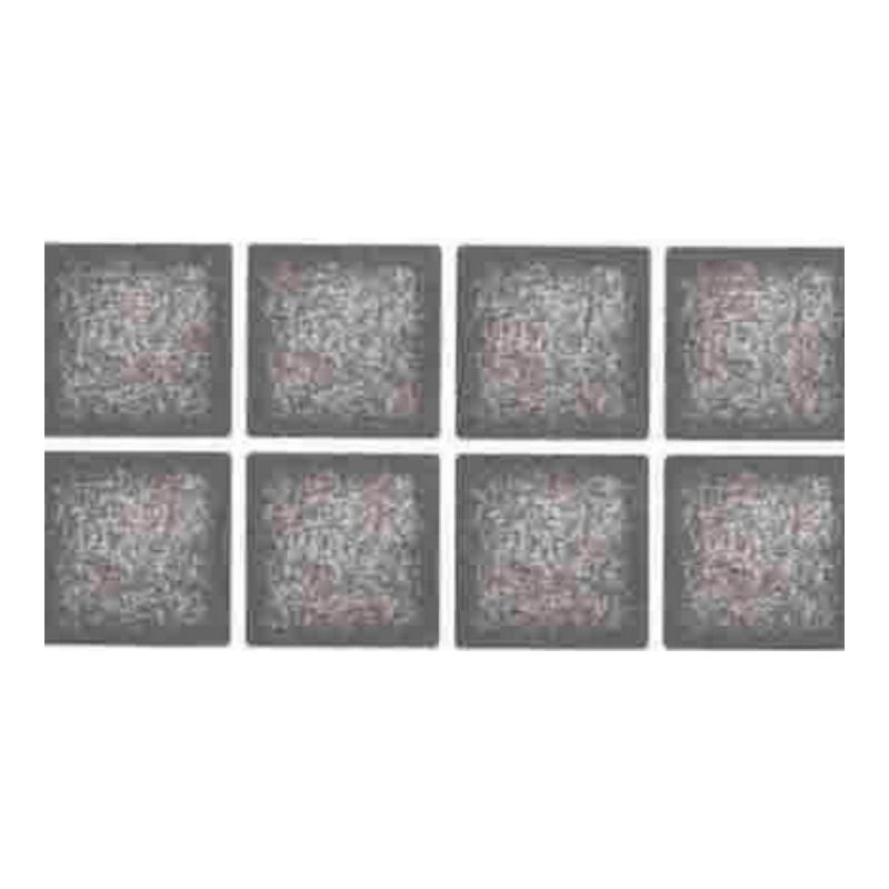 Charcoal Fibreglass Pool Mosaic Tissue sheet 610mm x 150mm