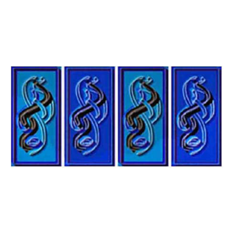 Magnetic Fibreglass Pool Mosaic Tissue Sheet 830mm x160mm