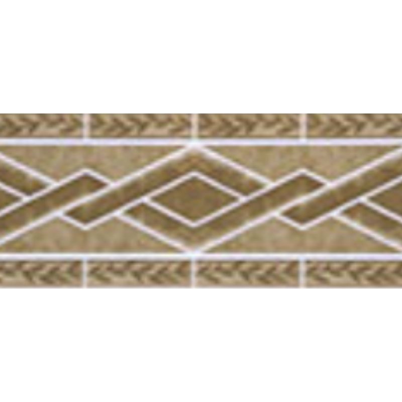 Twisting Travertine Caramel Fibreglass Pool Mosaic Tile Sheet 800mm x160mm
