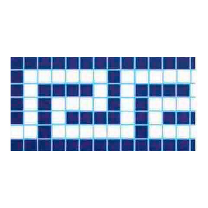 White-Key Fibreglass Pool Mosaic 615mm x 150mm sheet
