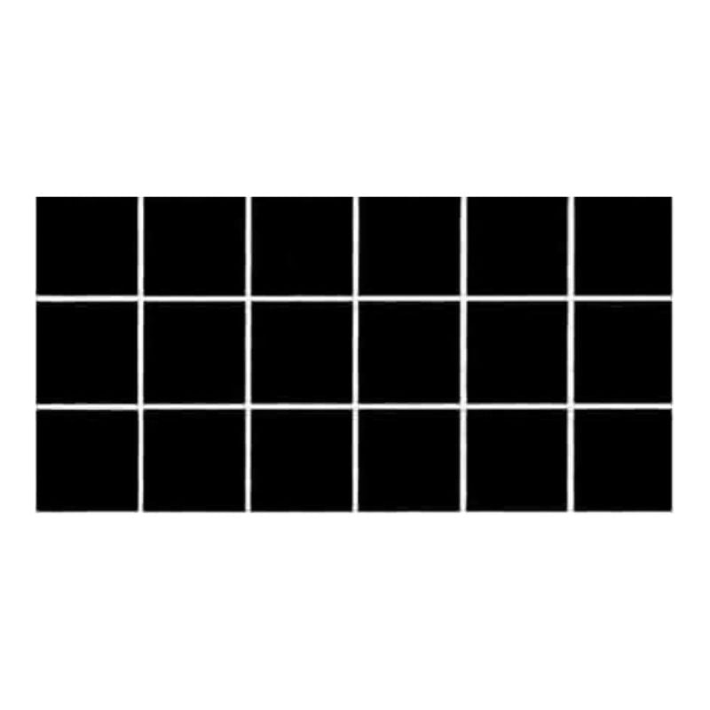 Black tile Fibreglass Swimming Pool Mosaic Tissue Sheet 600x150mm