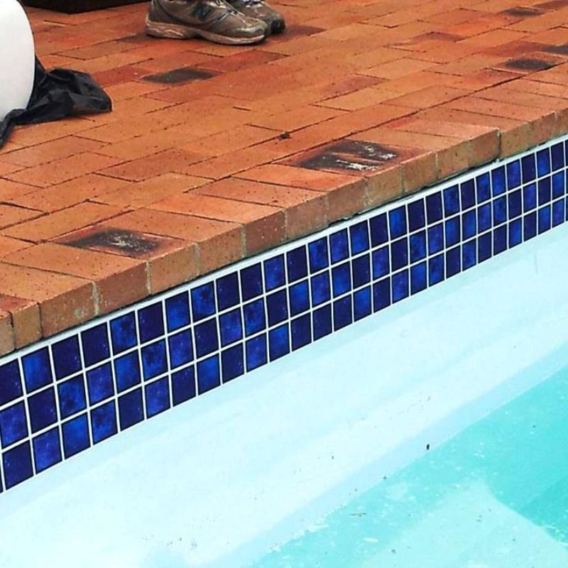 Fibreglass Pool Mosaic Tissue Sheet-Seaside-820mm x162mm