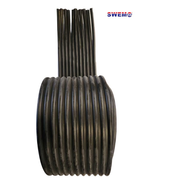 Solar rubber collector. Small rubber replacement pipes for solar pool heating panels.