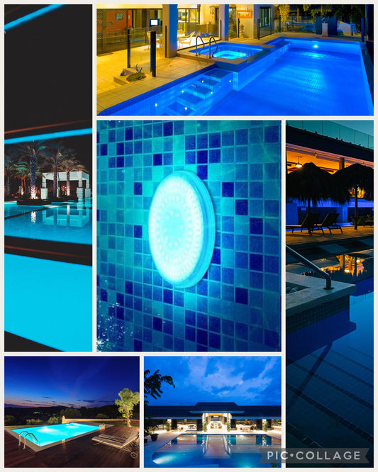 LED blue light pools