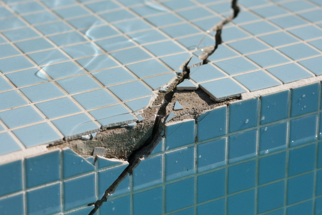 Cracked swimming pool wall | Repair solutions