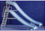 Pool deck equipment: Ladders; slides; jump boards etc.