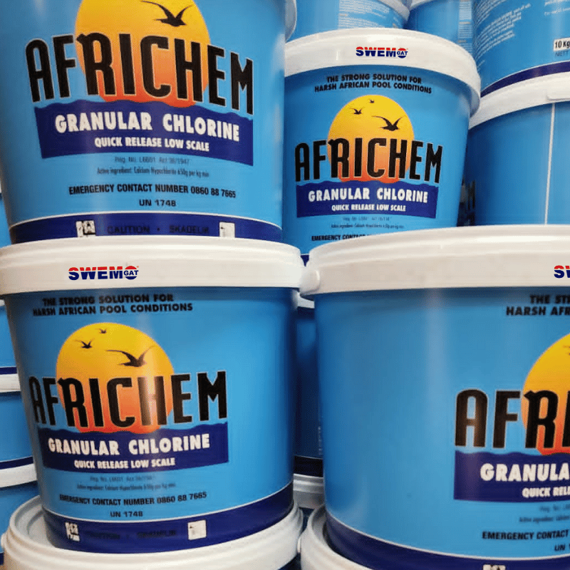 Africhem Chlorine Granular 4kg, 10kg, 25kg Swemgat