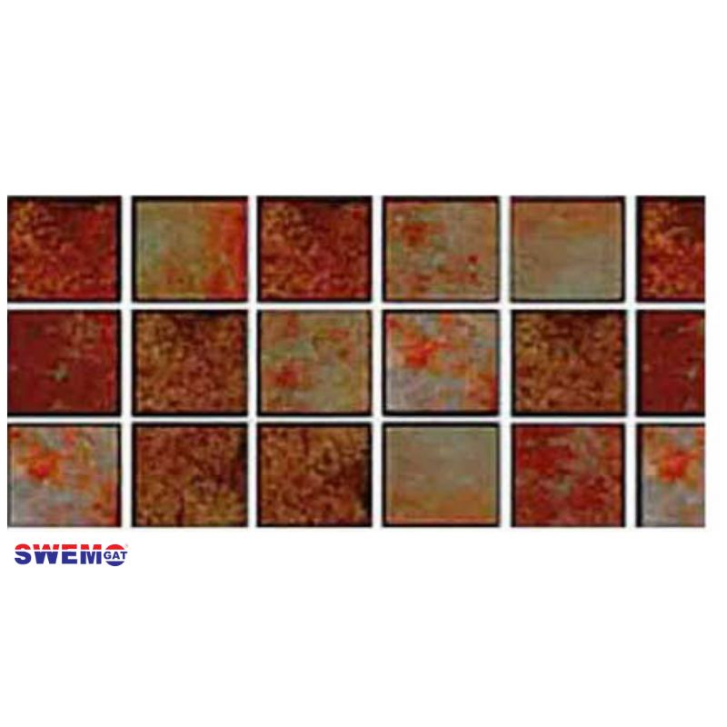 Amber Fibreglass Pool Mosaic Tissue Sheet 815mm x 165mm