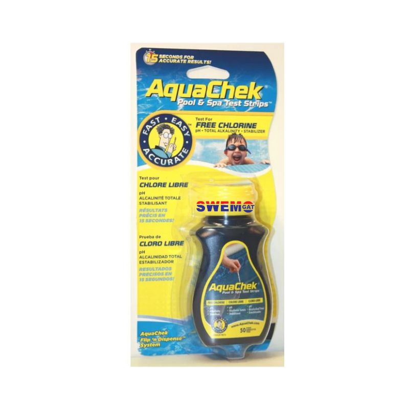 Aquachek Yellow Fc,Ph,Ta,Ca 50 strips [for pool owners]