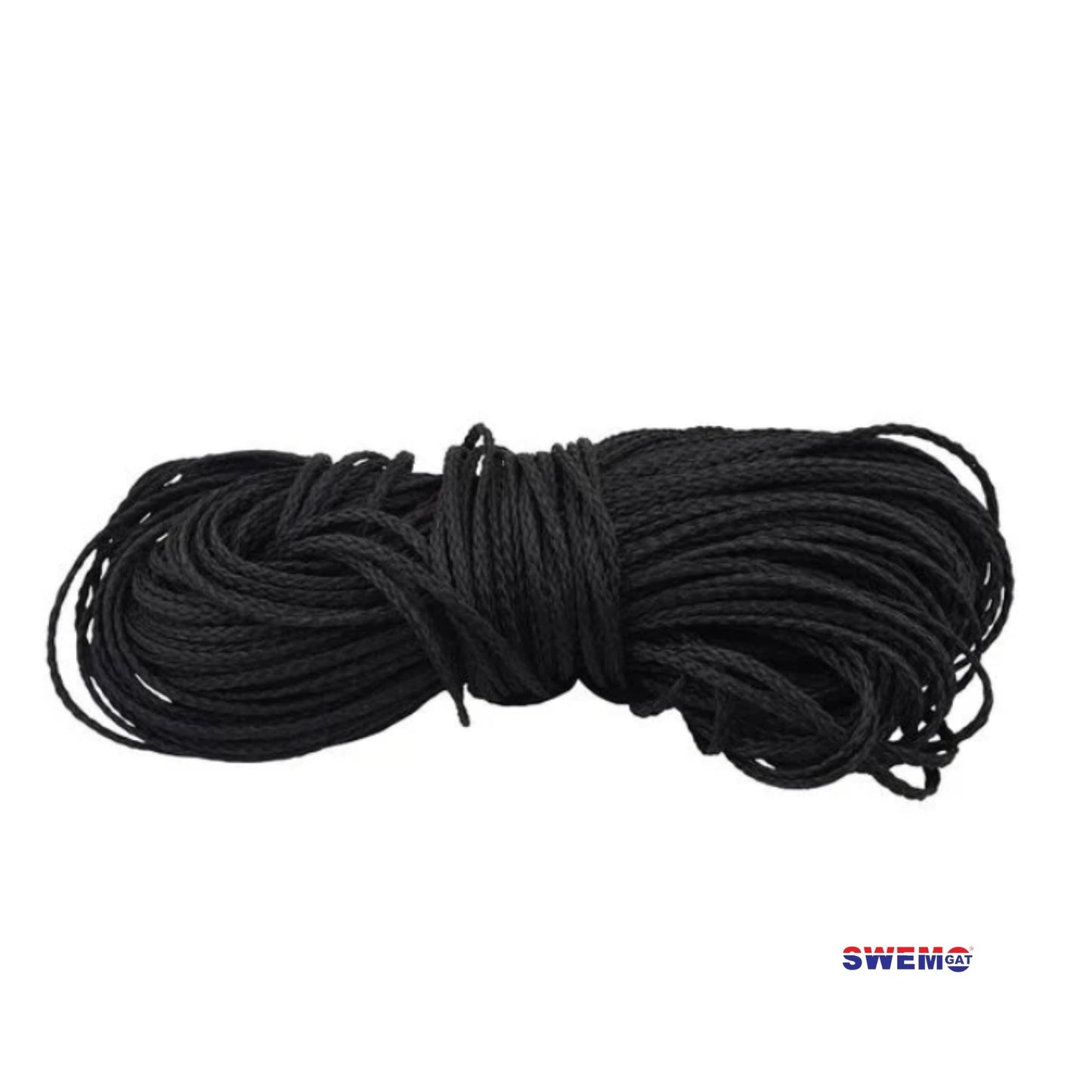 Black ski rope 10m for panel for tie-down
