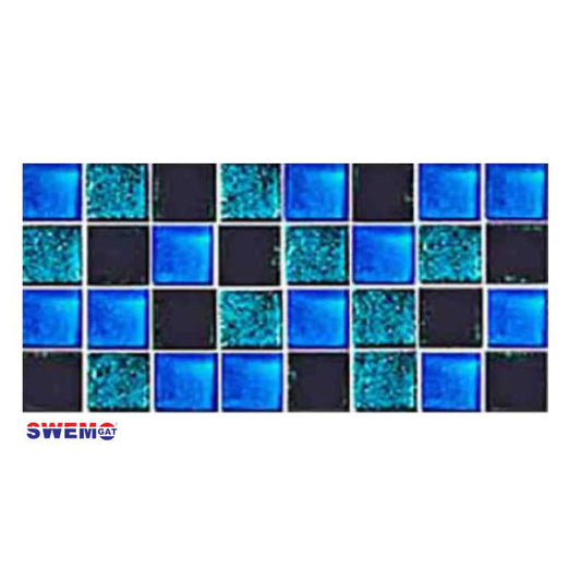 Fibreglass Pool Mosaic Tissue Sheet - Carrabean 810mm x 160mm