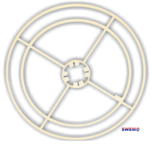 Gemini deflector wheel for automatic swimming pool cleaner