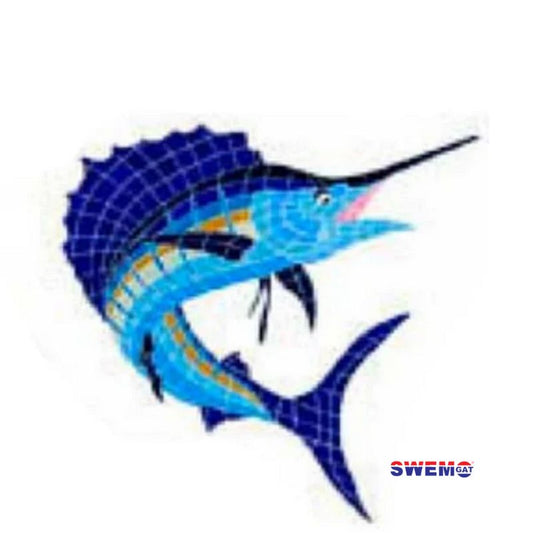 Fibreglass Pool Motif Sailfish 900mm x 800mm(Printed on tissue paper)