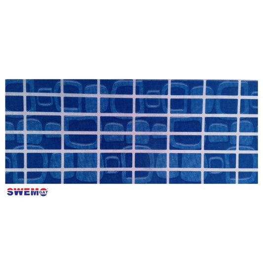 Lunaro Blue Fibreglass Pool Mosaic  Tissue Sheet 960mm x 160mm