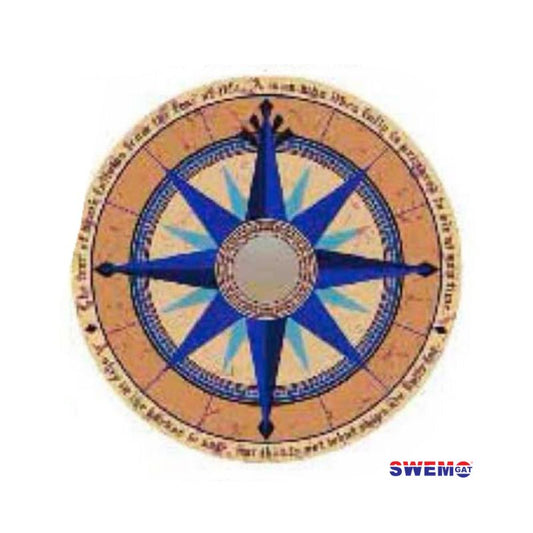 Fibreglass Pool Motif Marble Compass 850mm(Printed on tissue paper)