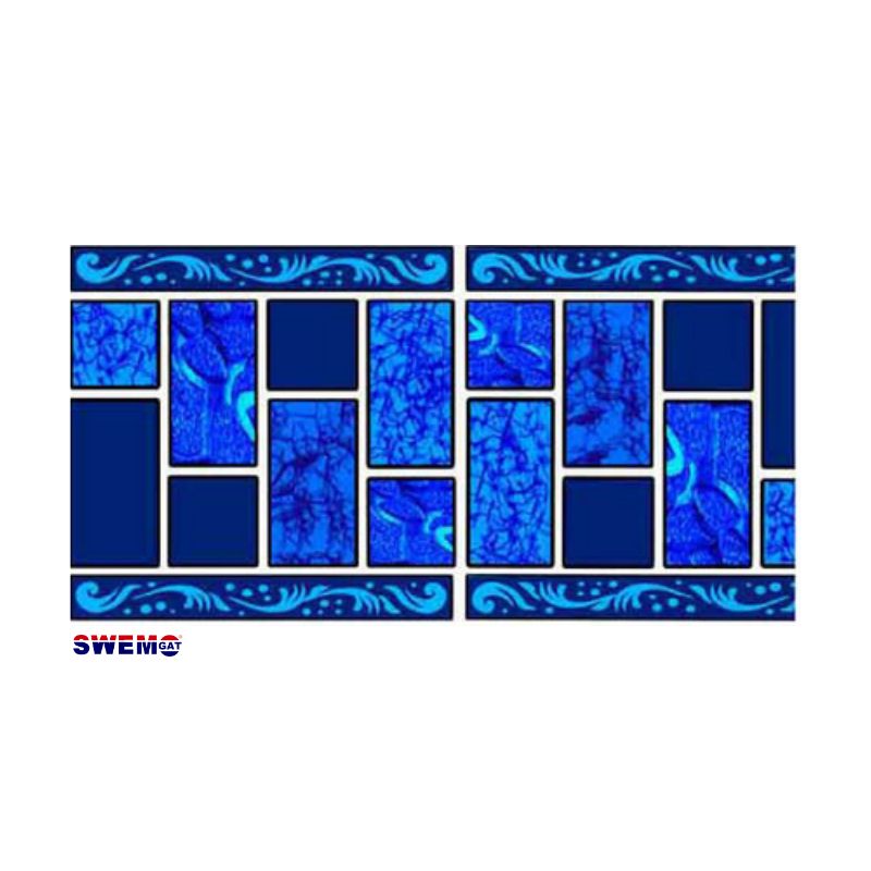 Moving Waters Fibreglass Pool Mosaic Tissue Sheet 810mm x 160mm