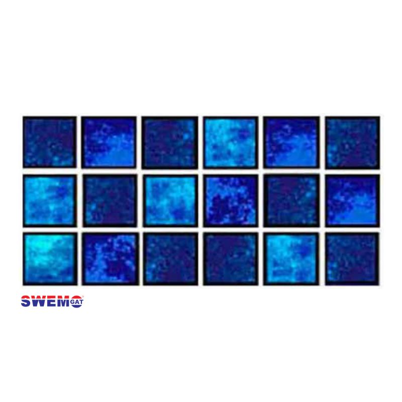 Ocean Fizz Fibreglass Pool Mosaic Tissue Sheet 810mm x160mm