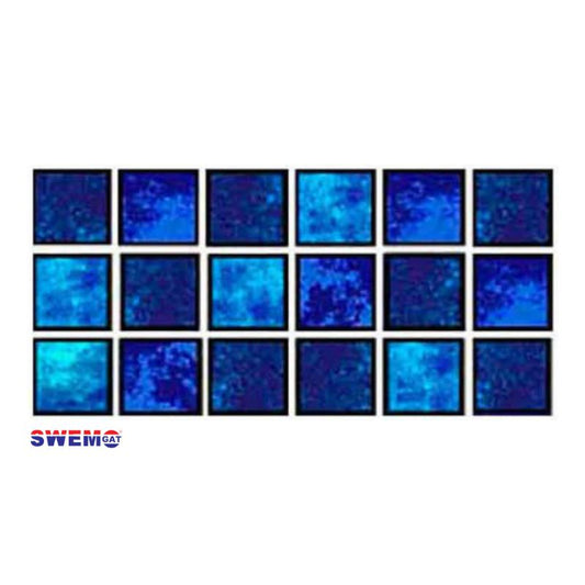 Ocean Fizz Fibreglass Pool Mosaic Tissue Sheet 810mm x160mm