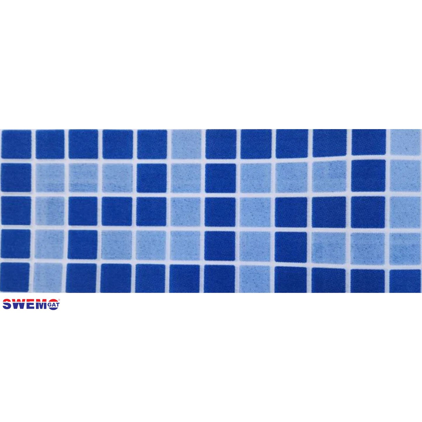 Panache-Macro Greek Blue Fibreglass Pool Mosaic Tissue Sheet 800 x 160mm