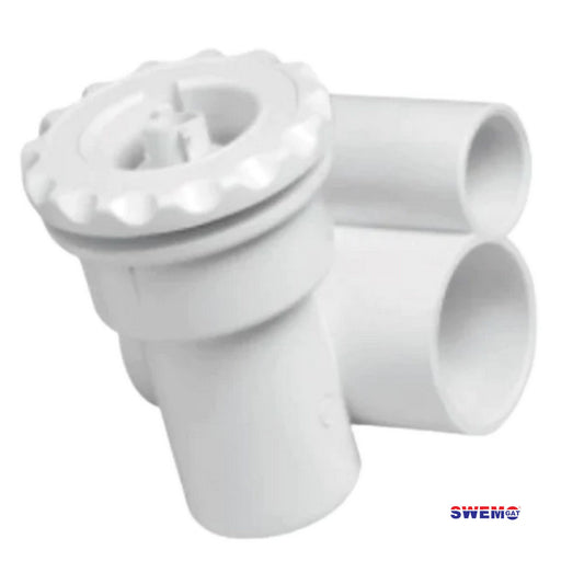 Quality Jet 50 x 32 mm ROTATING Microssage Scallop white