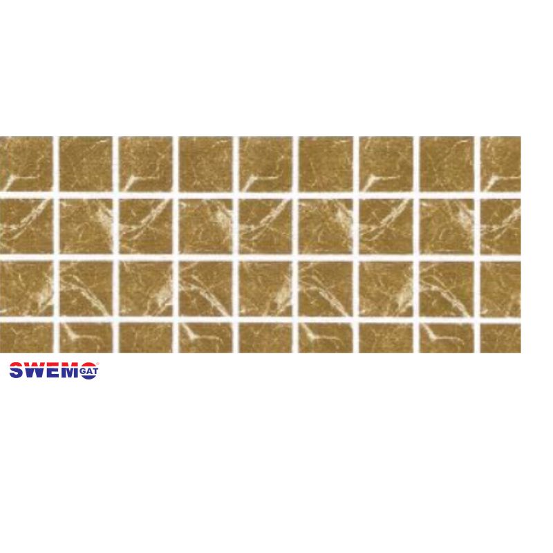 Shattered Silica Caramel Fibreglass Pool Mosaic Tissue Sheet 800mm x160mm