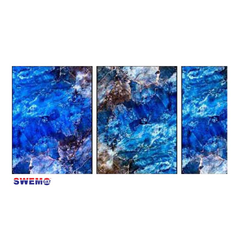 Fibreglass Pool Mosaic Tissue Sheet - Swiss Marble 810mm x 155mm