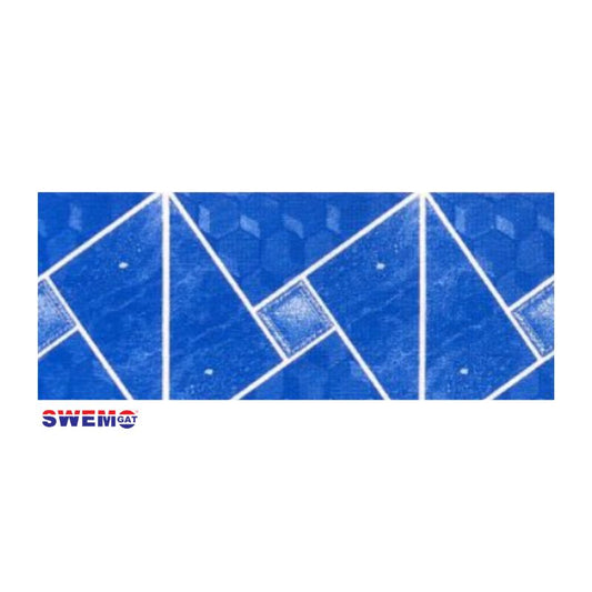 Terazzo Blue Fibreglass Pool Mosaic Tissue Sheet 800mm x 160mm