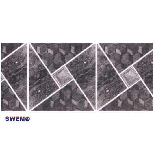 Terazzo Charcoal Fibreglass Pool Mosaic Tissue Sheet 800mm x 160mm