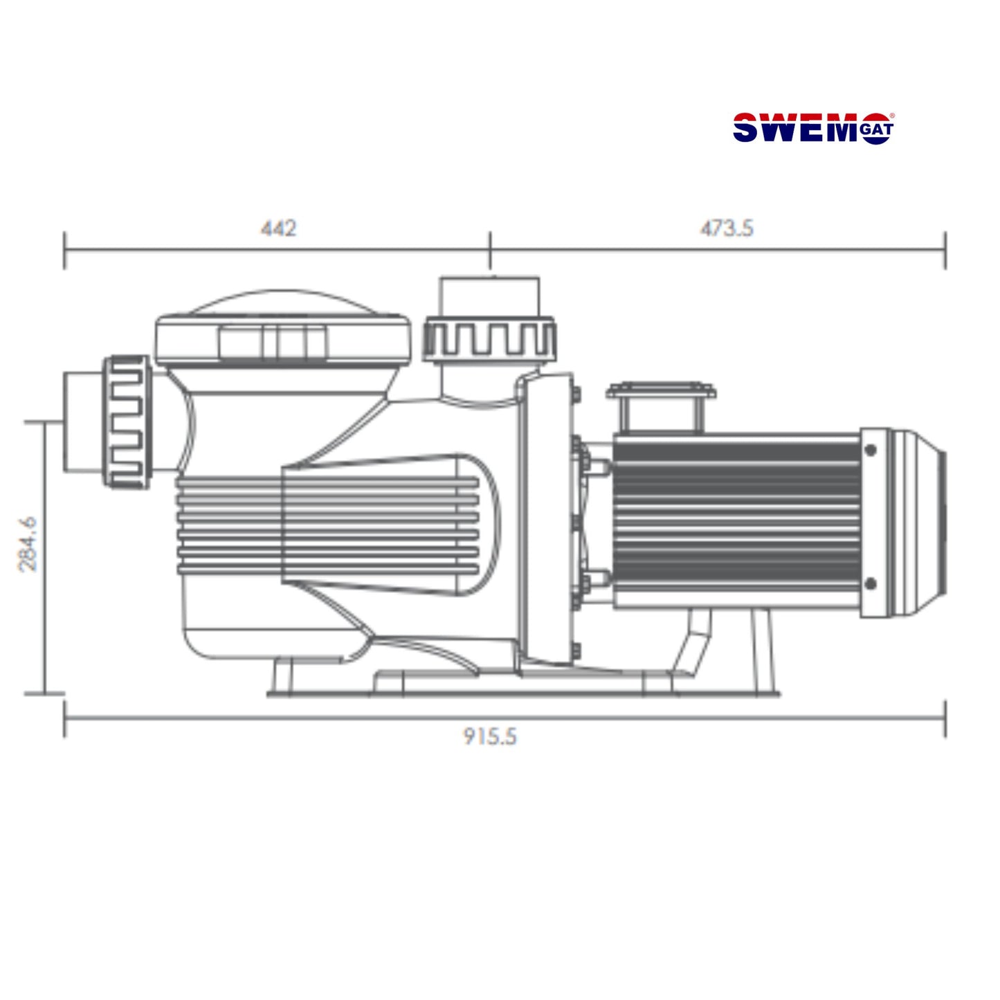 Ultra-Power Commercial Pool Pump | 3-Phase 380-400V