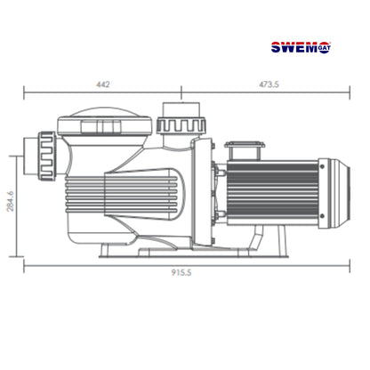 Ultra-Power Commercial Pool Pump | 3-Phase 380-400V