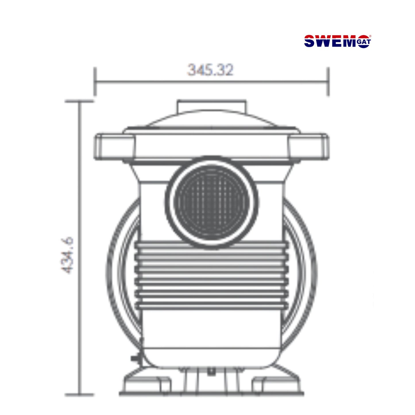 Ultra-Power Commercial Pool Pump | 3-Phase 380-400V