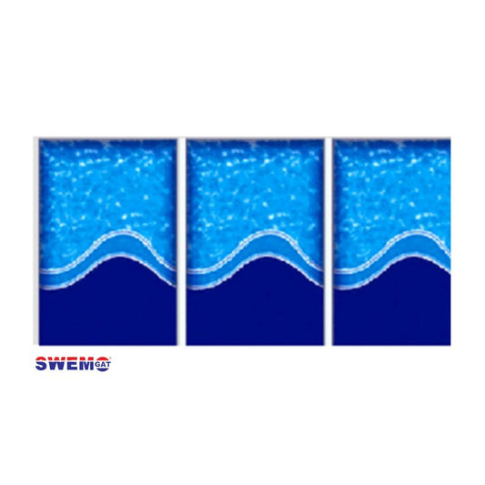 Wave Fibreglass Pool Mosaic Tissue Sheet 800mm x170mm