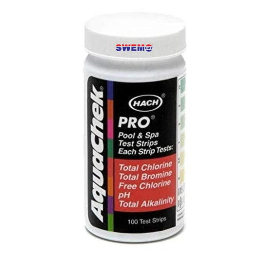 AquaChek Pro 5-in-1 swimming pool and spa water test strips 100 pack