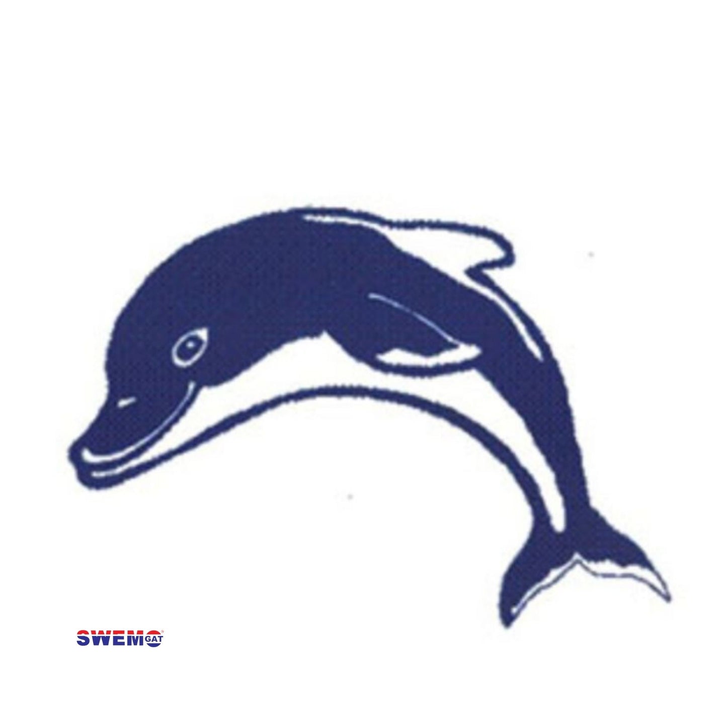 Fibreglass Pool Motif Dolphin Dark Blue(Printed on tissue paper)